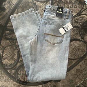 Boy’s P55 By Original Penguin Light Slim-Fit Blue Jeans